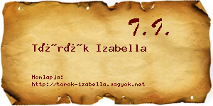 Török Izabella névjegykártya